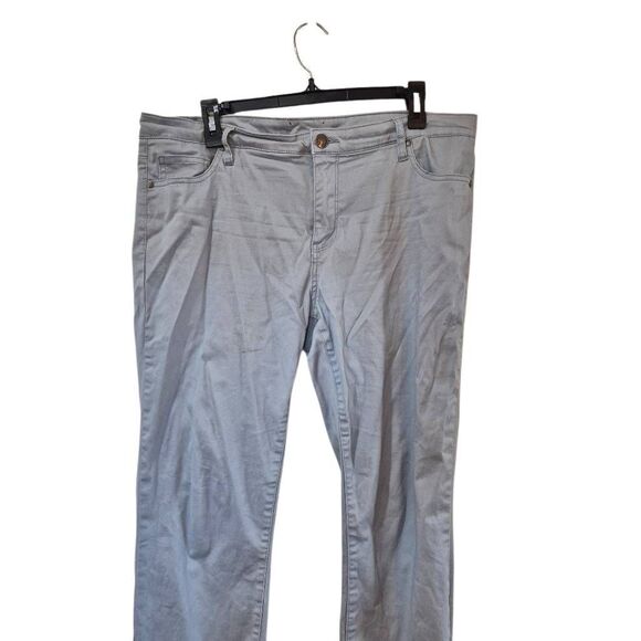 Buffalo David Bitton Women's Light Gray Cotton/Spandex Daily Mid-Rise Stretch Sk - Picture 6 of 12